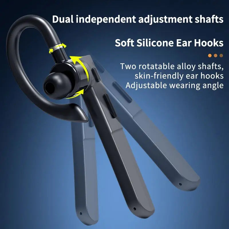 Bluetooth 5.3 Earphone Ear-hook Headphone Sports Business Wireless Headset with LED Display HIFI Stereo Waterproof Earbud